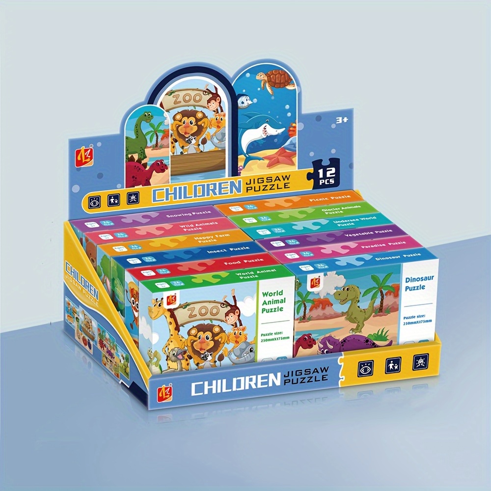 Human Body Puzzle - Kid's Educational Puzzles 12 Sets, Kid's