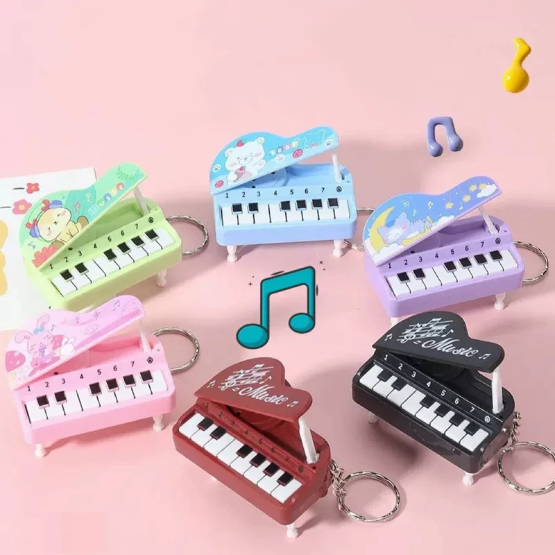 Kids Education Music - Cute Mini Desktop Piano Keychain, Colorful