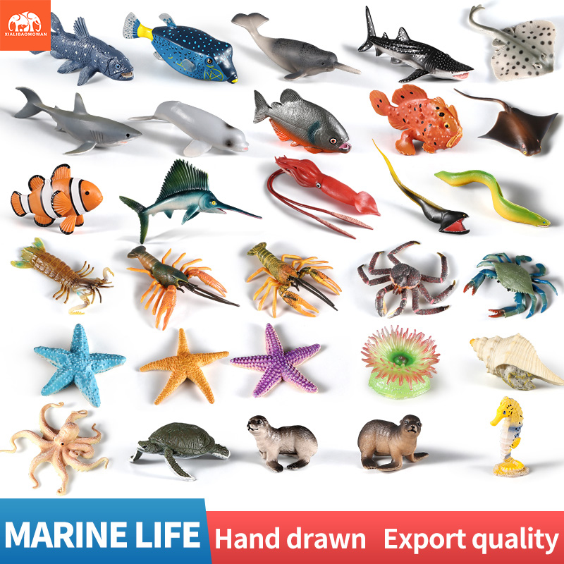 Kids First Education - Sea Life Animal Action Figures Set