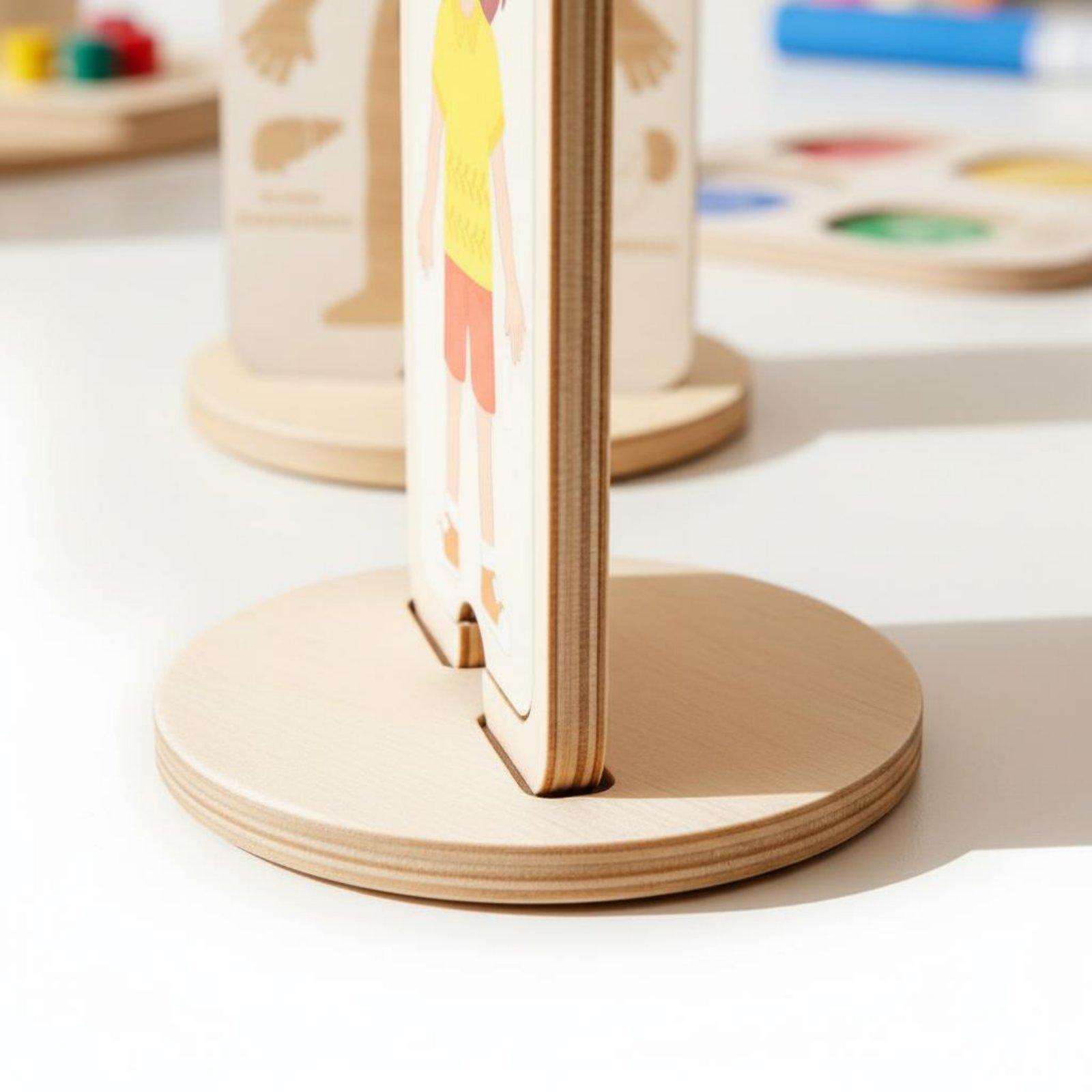 Kids Educational Wooden Puzzle - Human Body Puzzle 评论和价格