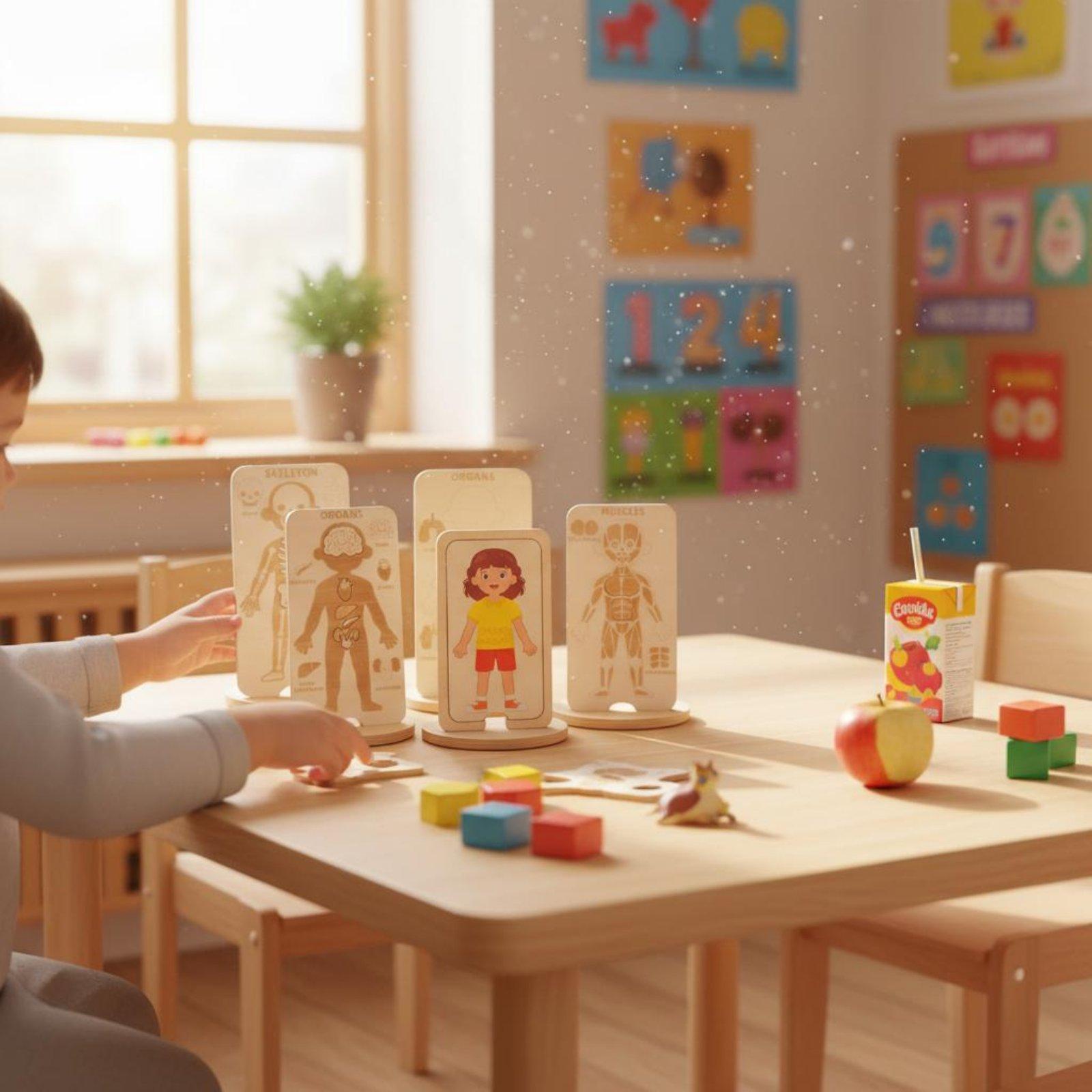 Kids Educational Wooden Puzzle - Human Body Puzzle 评论和价格
