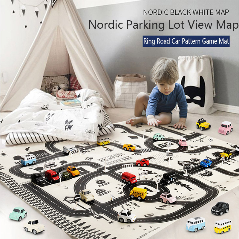Educational Toy 130*100cm Road - Kids Educational Mat 评论和价格