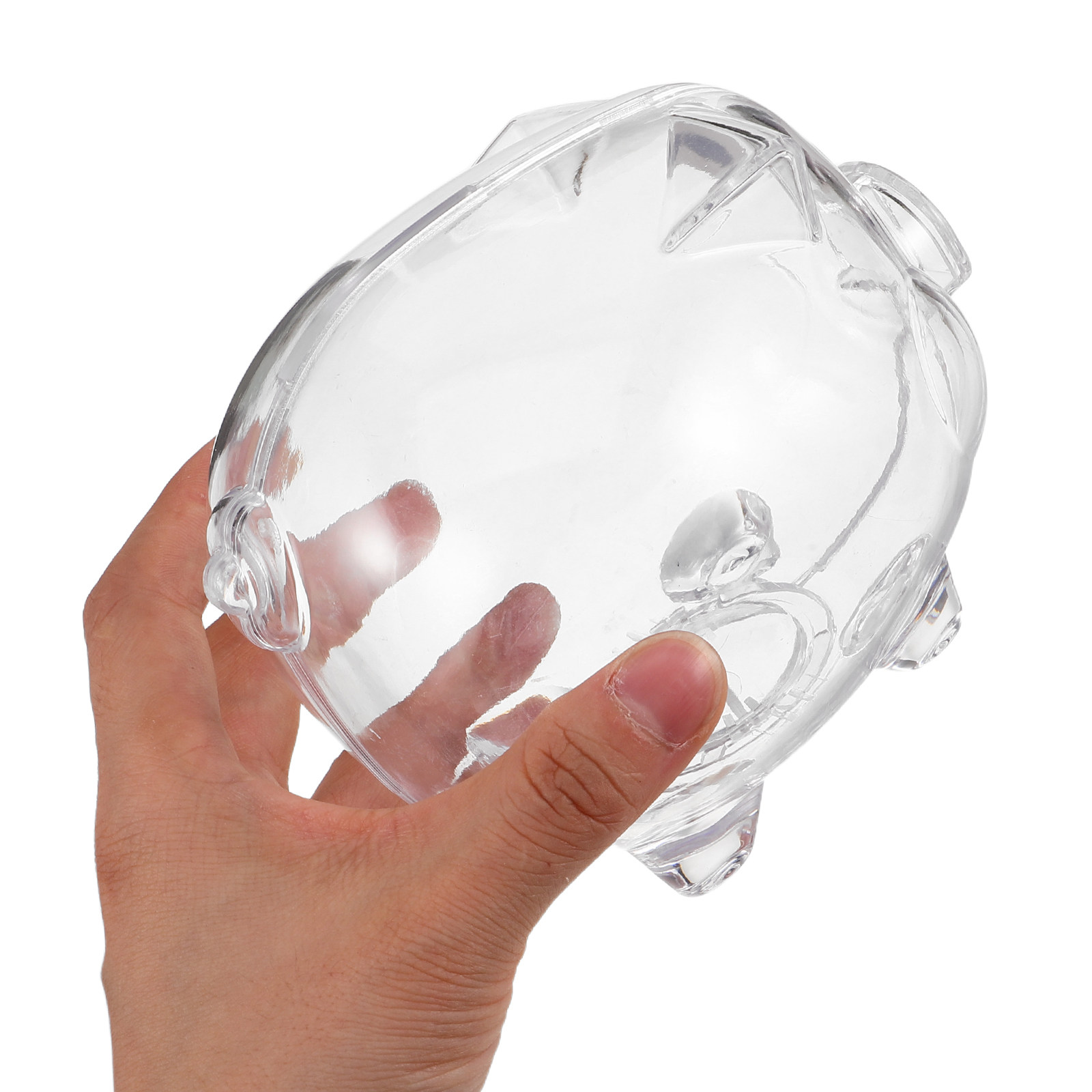 2Pcs Clear Money Bank Box Pig- - Kids Education Savings 评论和价格