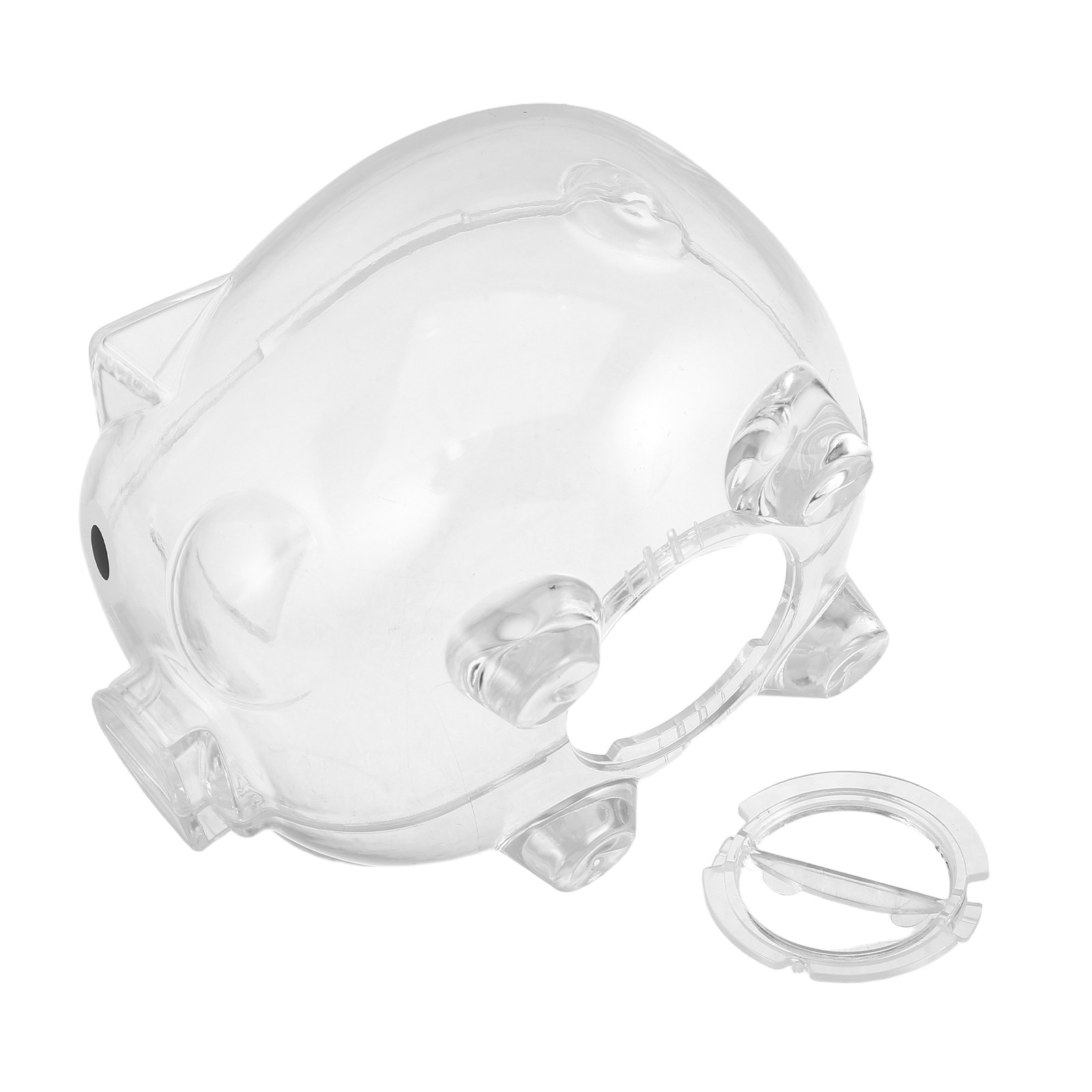 2Pcs Clear Money Bank Box Pig- - Kids Education Savings 评论和价格