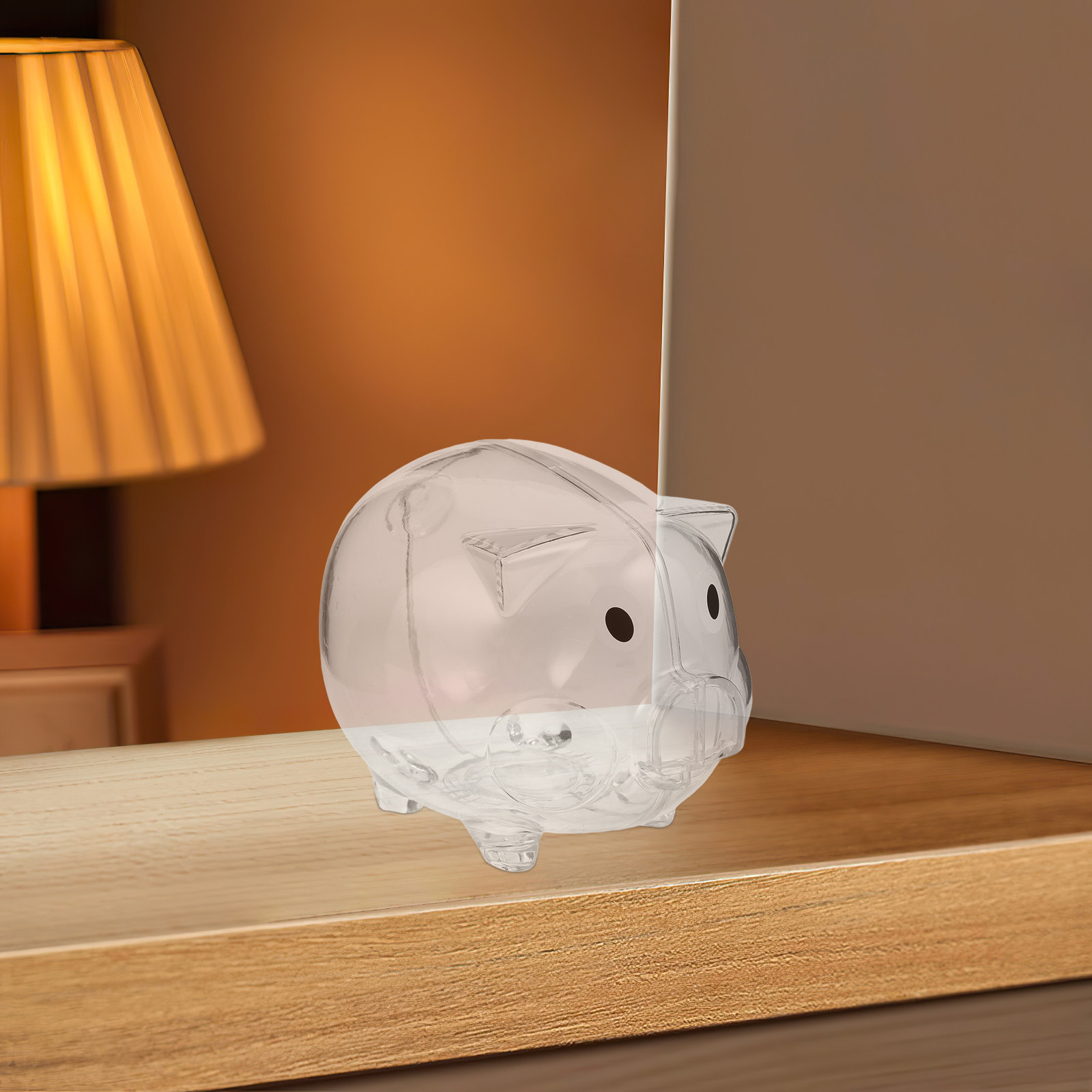 2Pcs Clear Money Bank Box Pig- - Kids Education Savings 评论和价格