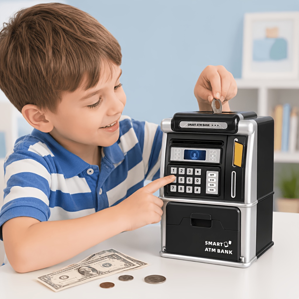 Smart ATM Piggy Bank, Automati - Kids Education Savings 评论和价格