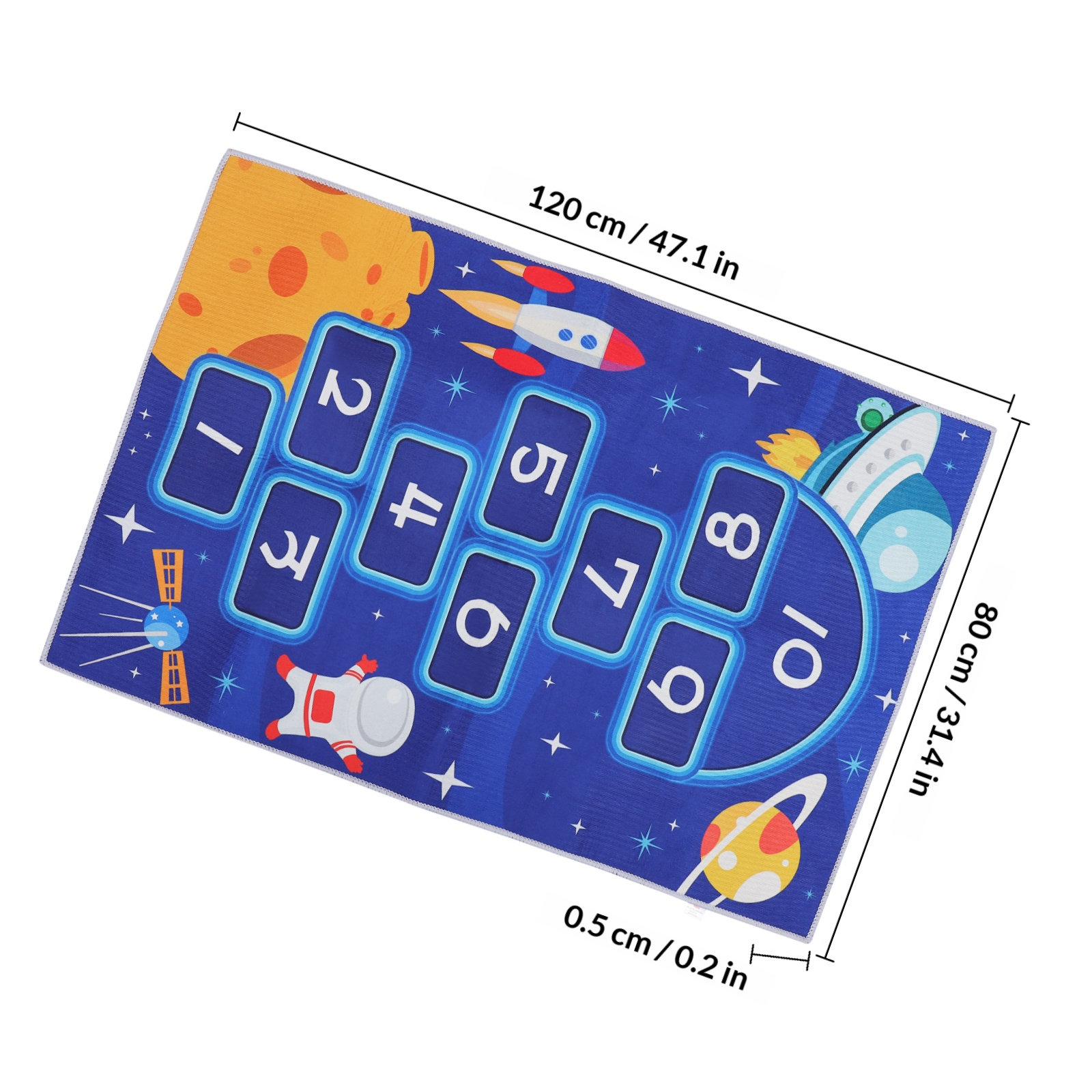 Large Hopscotch Floor Mat for  - Kids Educational Mat 评论和价格