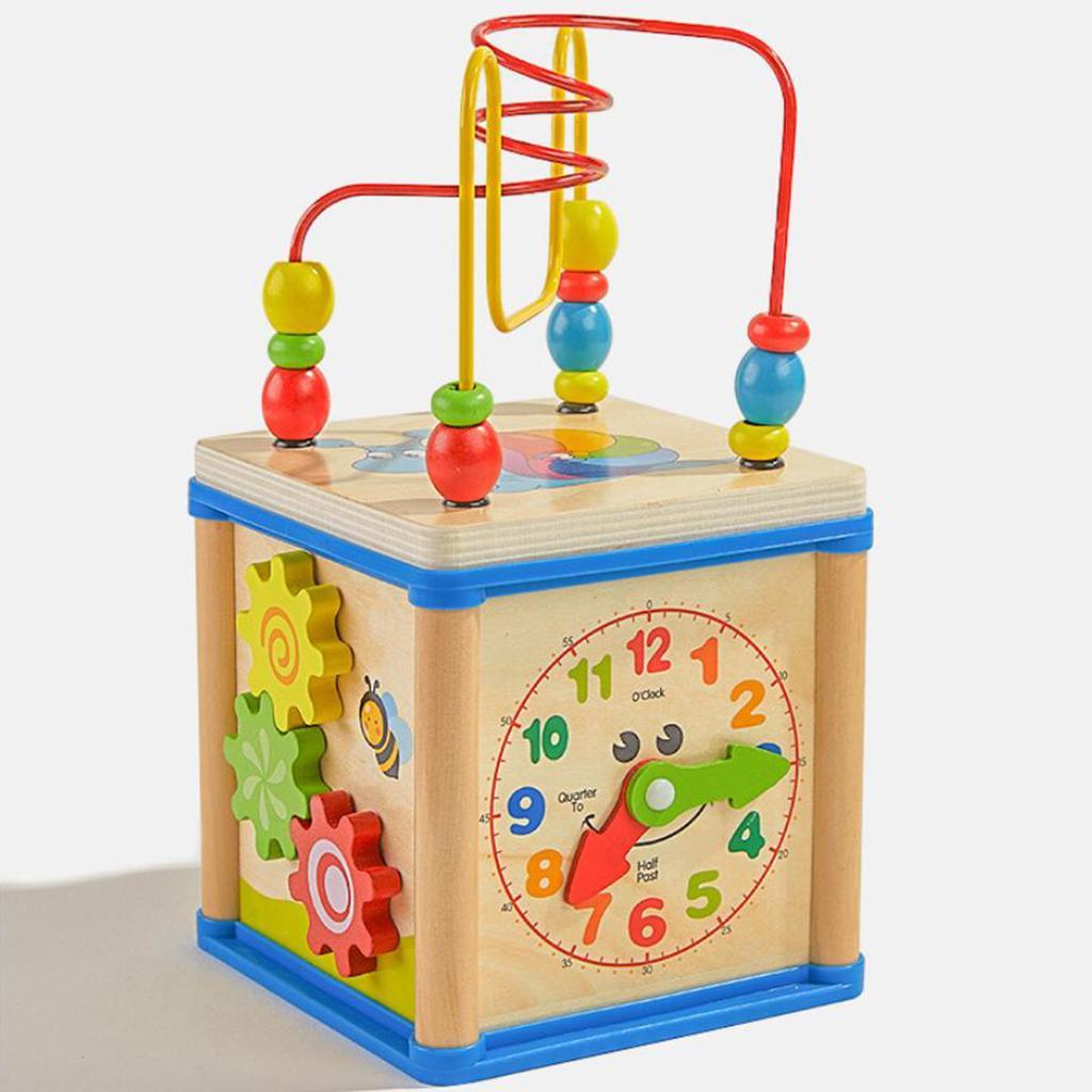 Wooden Activity Cube 3D Puzzle - Abacus Counting Bead 评论和价格