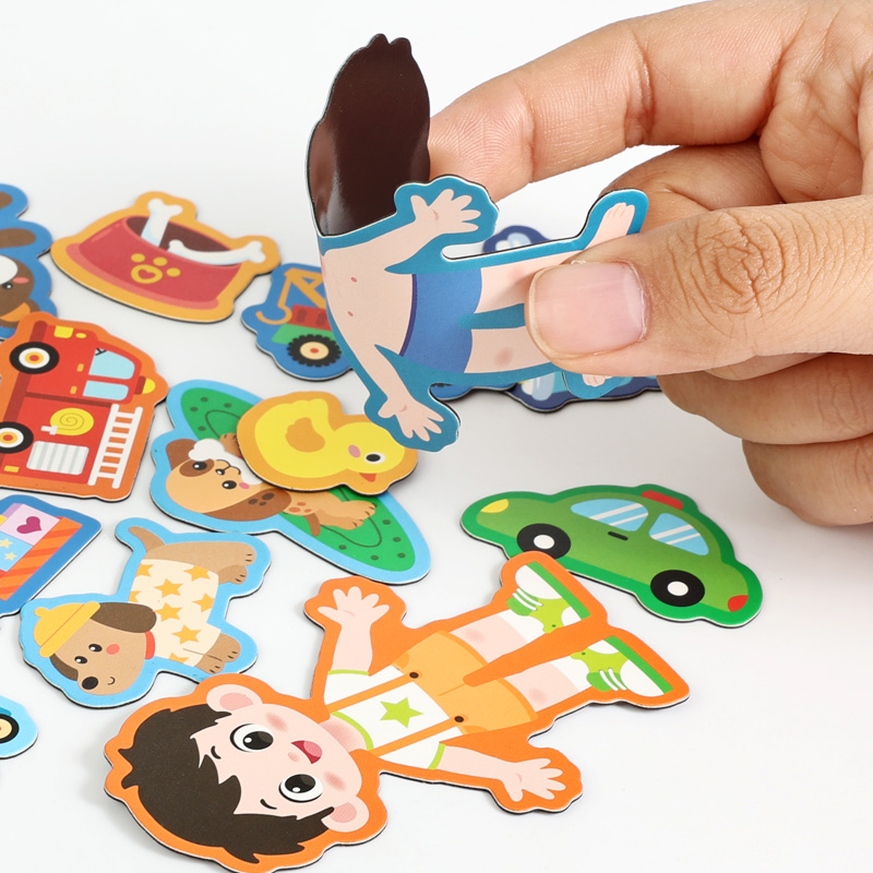 Montessori Boys Girls Dress Up - Human Body Puzzle 评论和价格