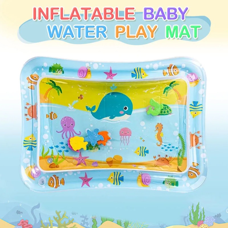 Baby Water Play Mat Inflatable - Kids Educational Mat 评论和价格