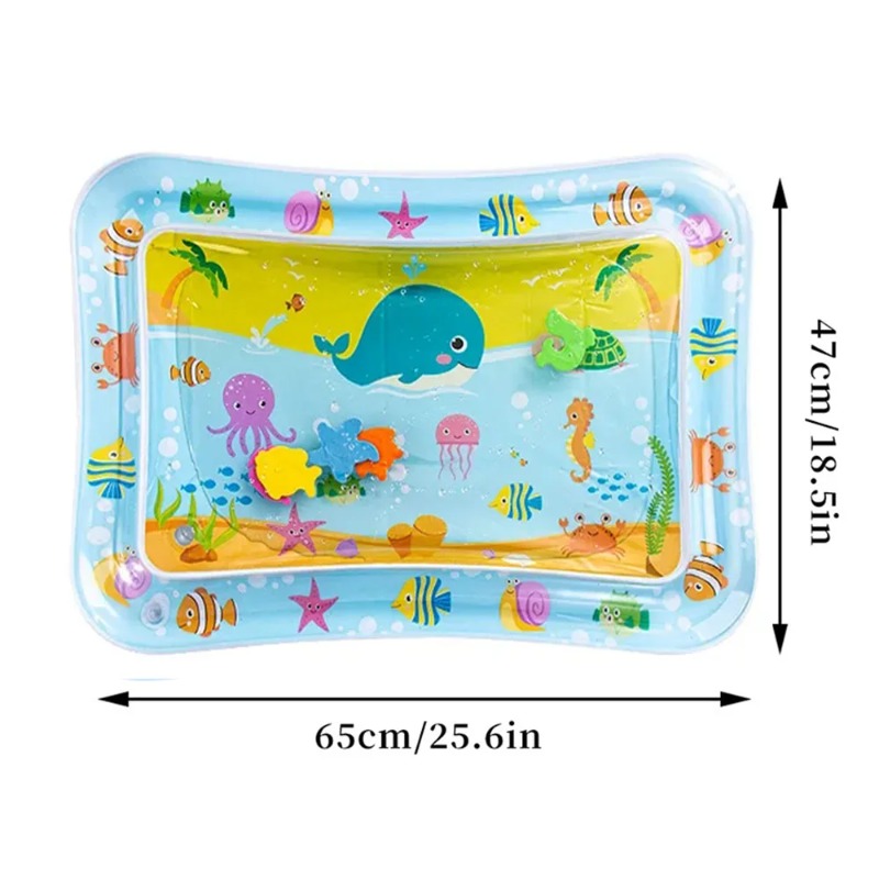 Baby Water Play Mat Inflatable - Kids Educational Mat 评论和价格