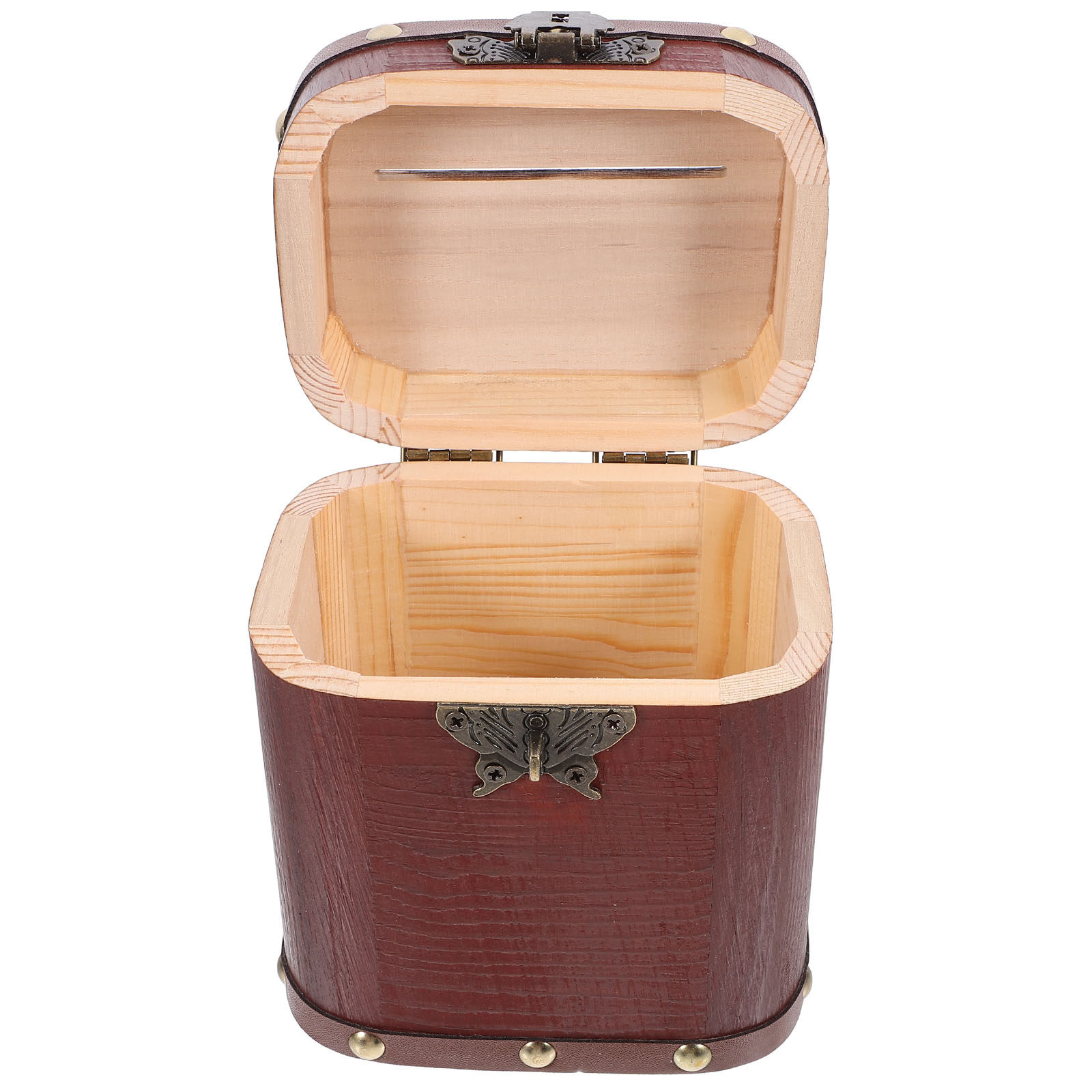 Vintage Wooden Treasure Chest  - Kids Education Savings 评论和价格
