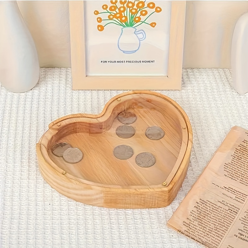 Wooden Letter Piggy Bank for K - Kids Education Savings 评论和价格