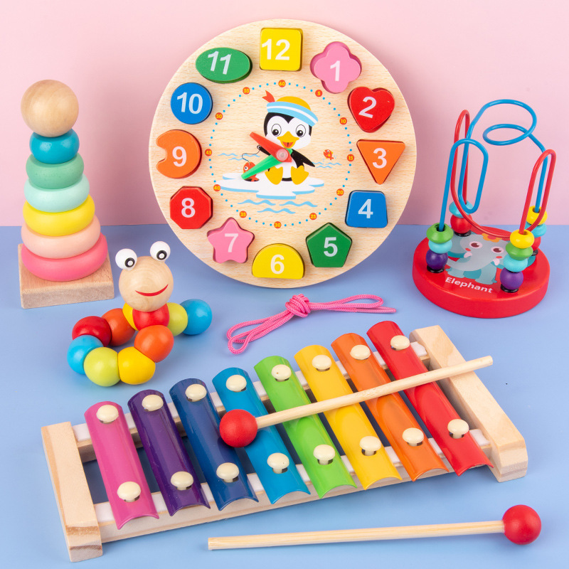 Montessori Baby Toys Kids 3D W - Kids Education Music 评论和价格