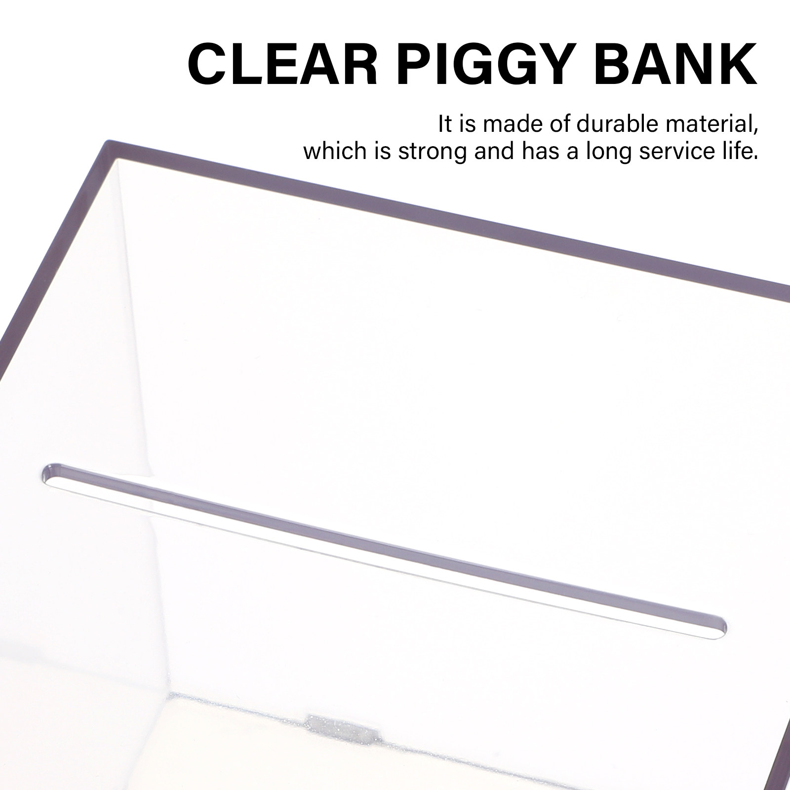 Transparent Acrylic Cube Savin - Kids Education Savings 评论和价格