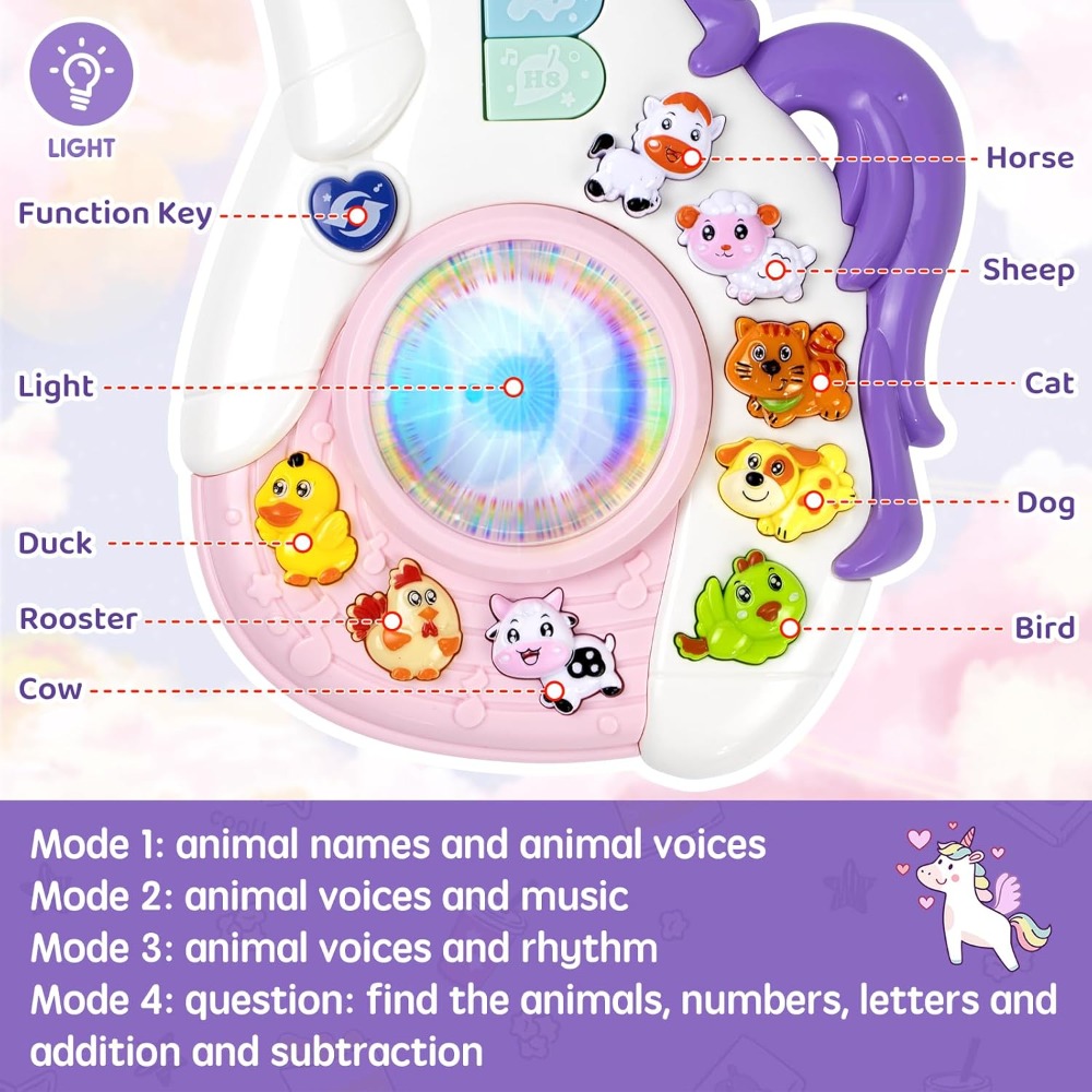 Baby Musical Unicorn Toys Educ - Kids First Education 评论和价格