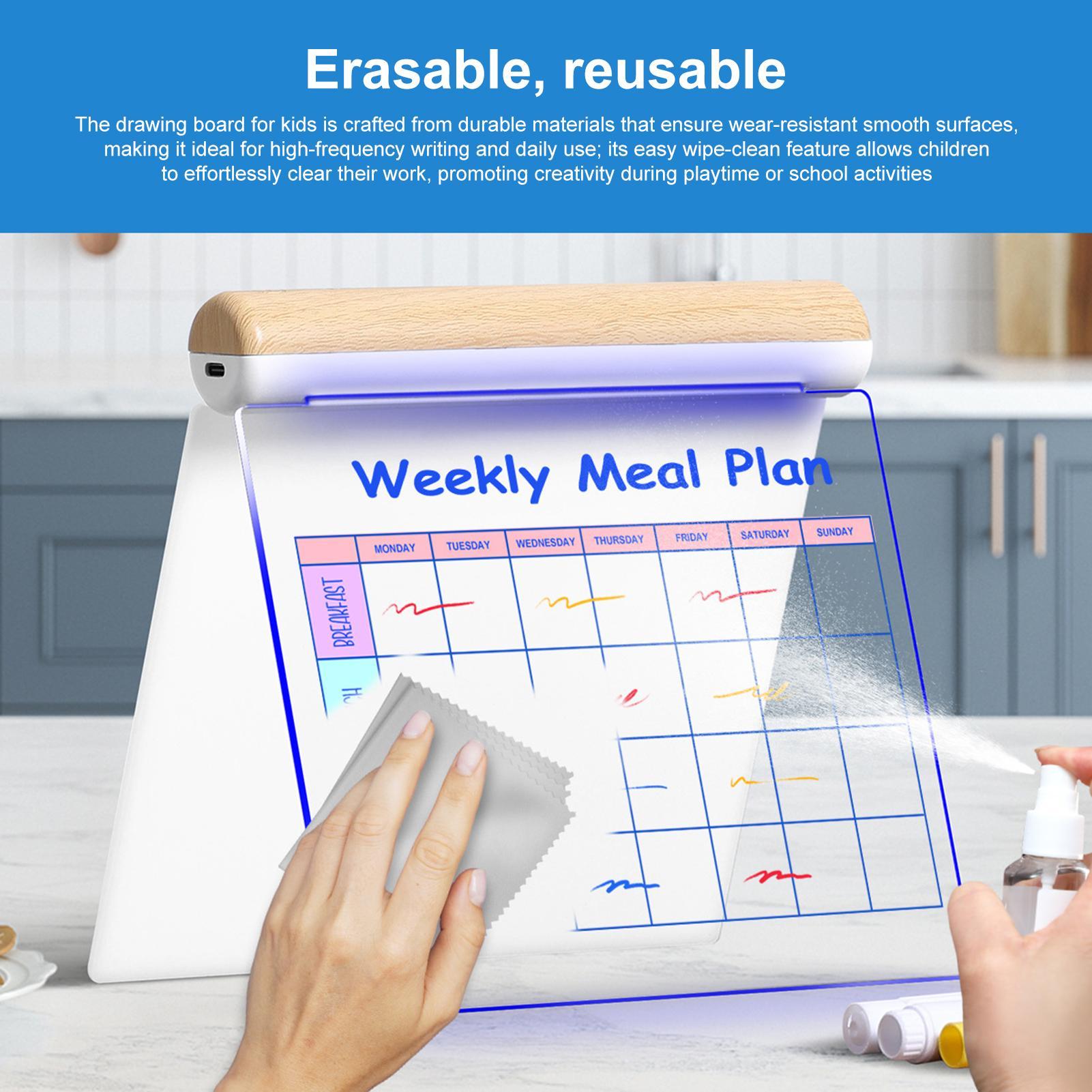 LED Drawing Board Dry Erase Ed - Kids Education Plan 评论和价格