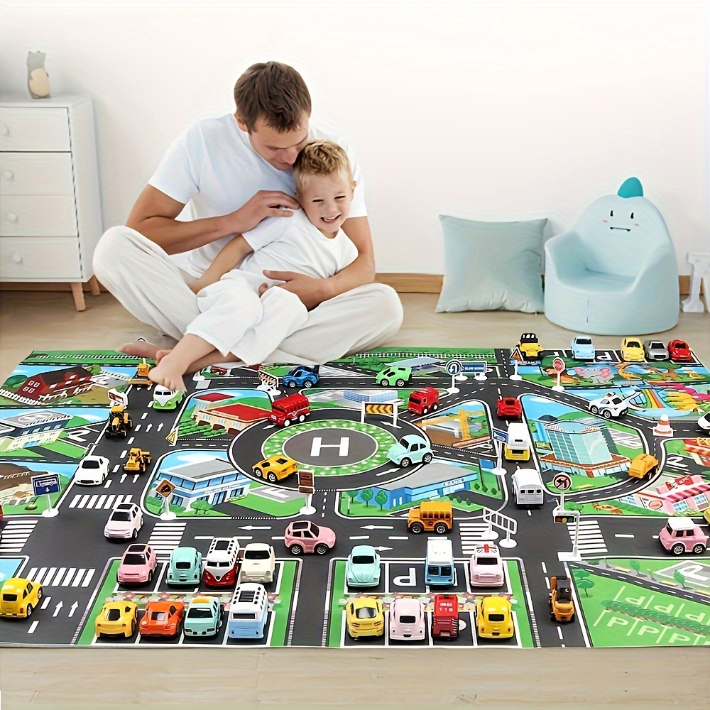 1pc, City Traffic Play Mat, La - Kids Educational Mat 评论和价格