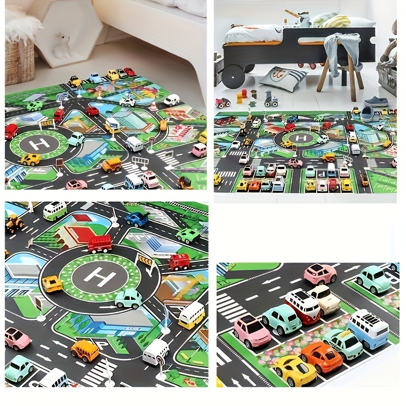 1pc, City Traffic Play Mat, La - Kids Educational Mat 评论和价格