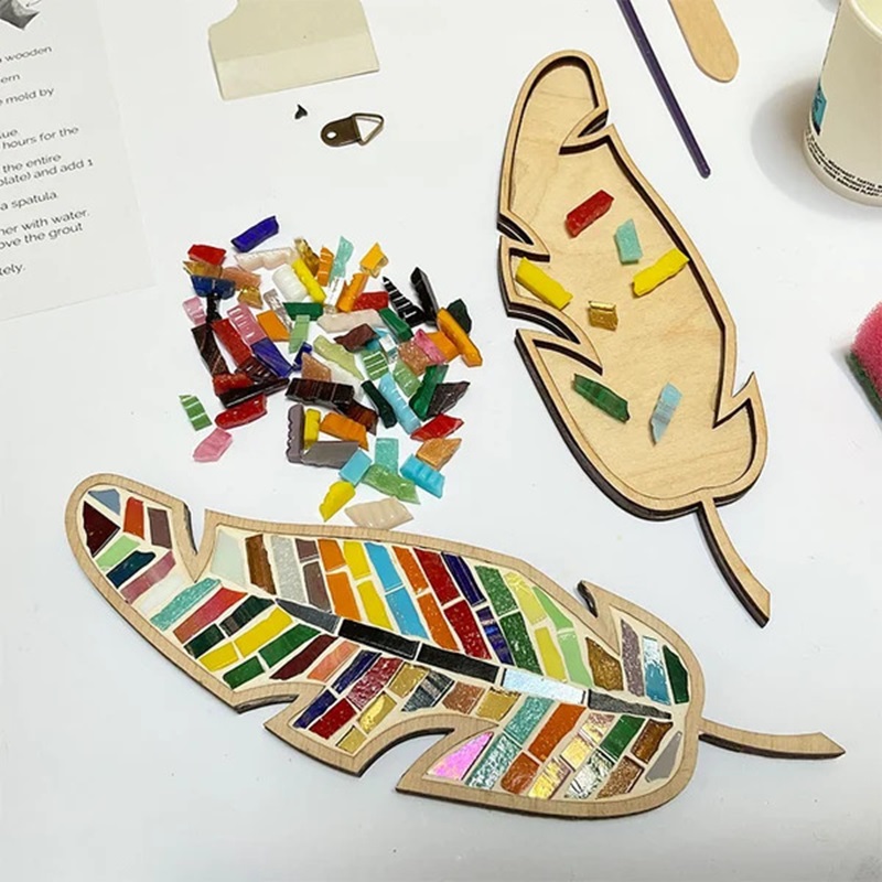 DIY Mosaic Coaster Colored Fea - Kids Educational Gadget 评论和价格
