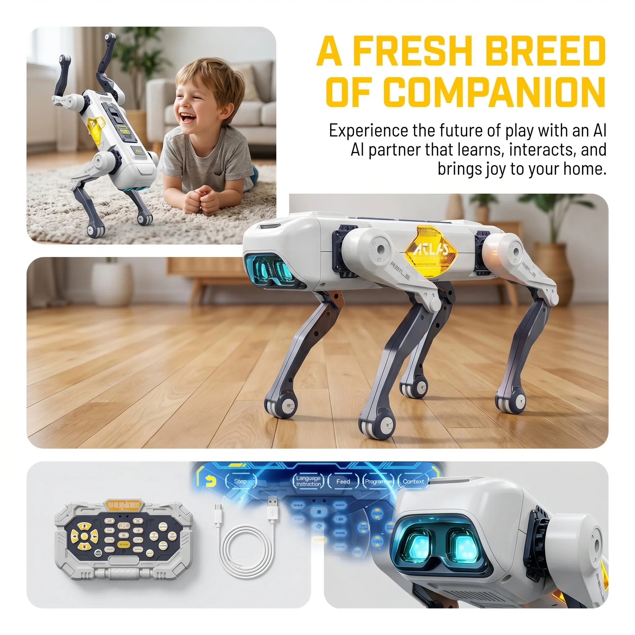 AI Smart Robot Dog, Voice & AP - Kids Educational Gadget 评论和价格