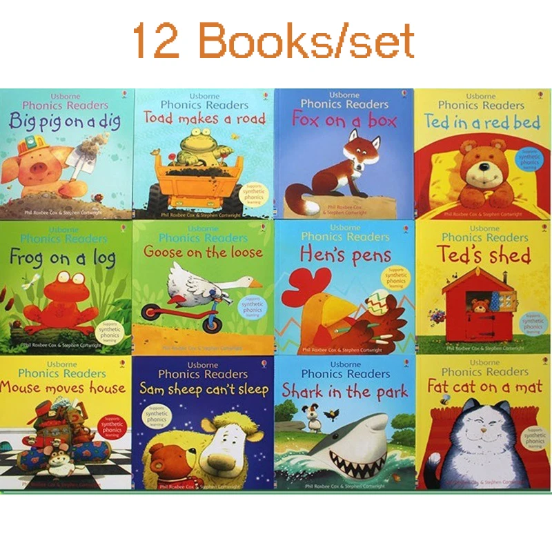 12Books for 1 Set Kids Usborne - Kids Educational Reader 评论和价格