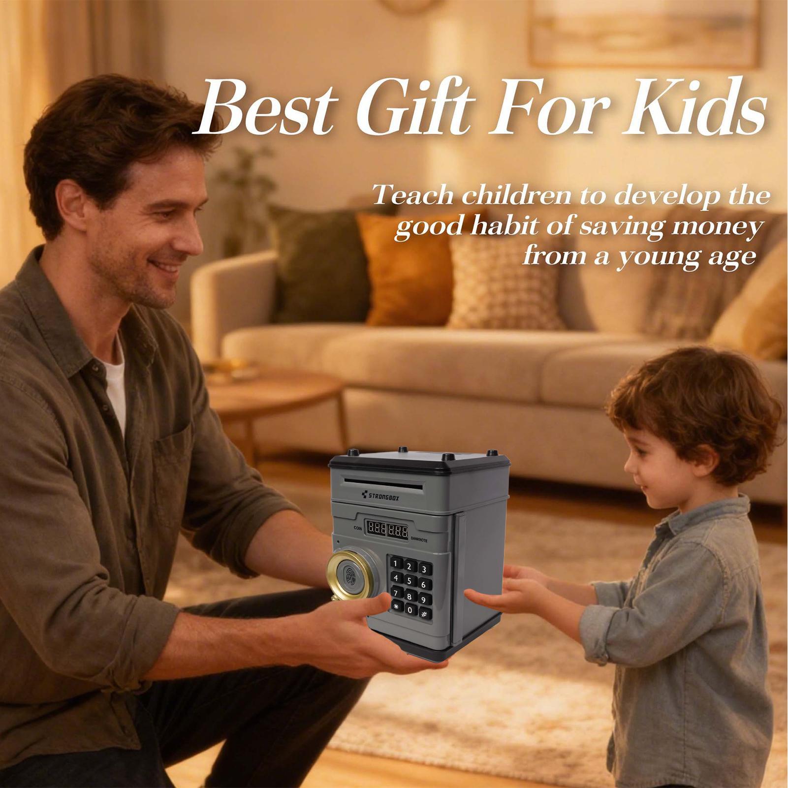 Electronic Money Bank Safe Box - Kids Education Savings 评论和价格