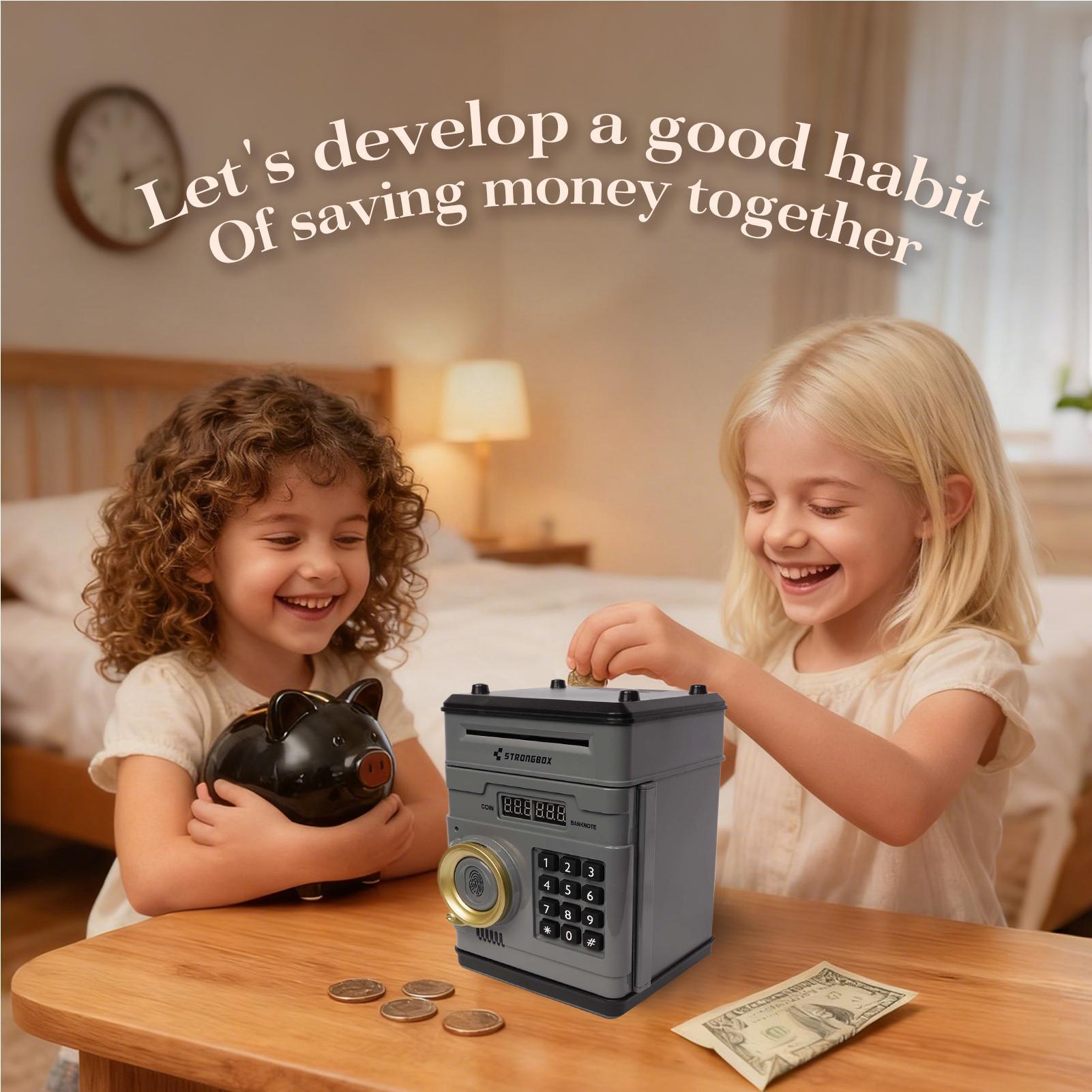 Electronic Money Bank Safe Box - Kids Education Savings 评论和价格