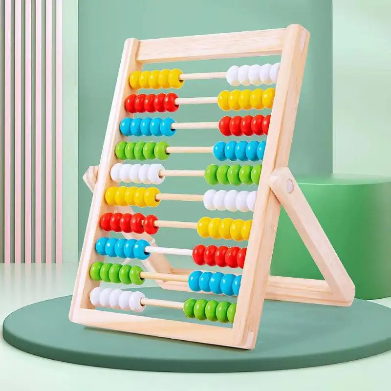 1Pcs Montessori Number Arithme - Abacus Counting Bead 评论和价格