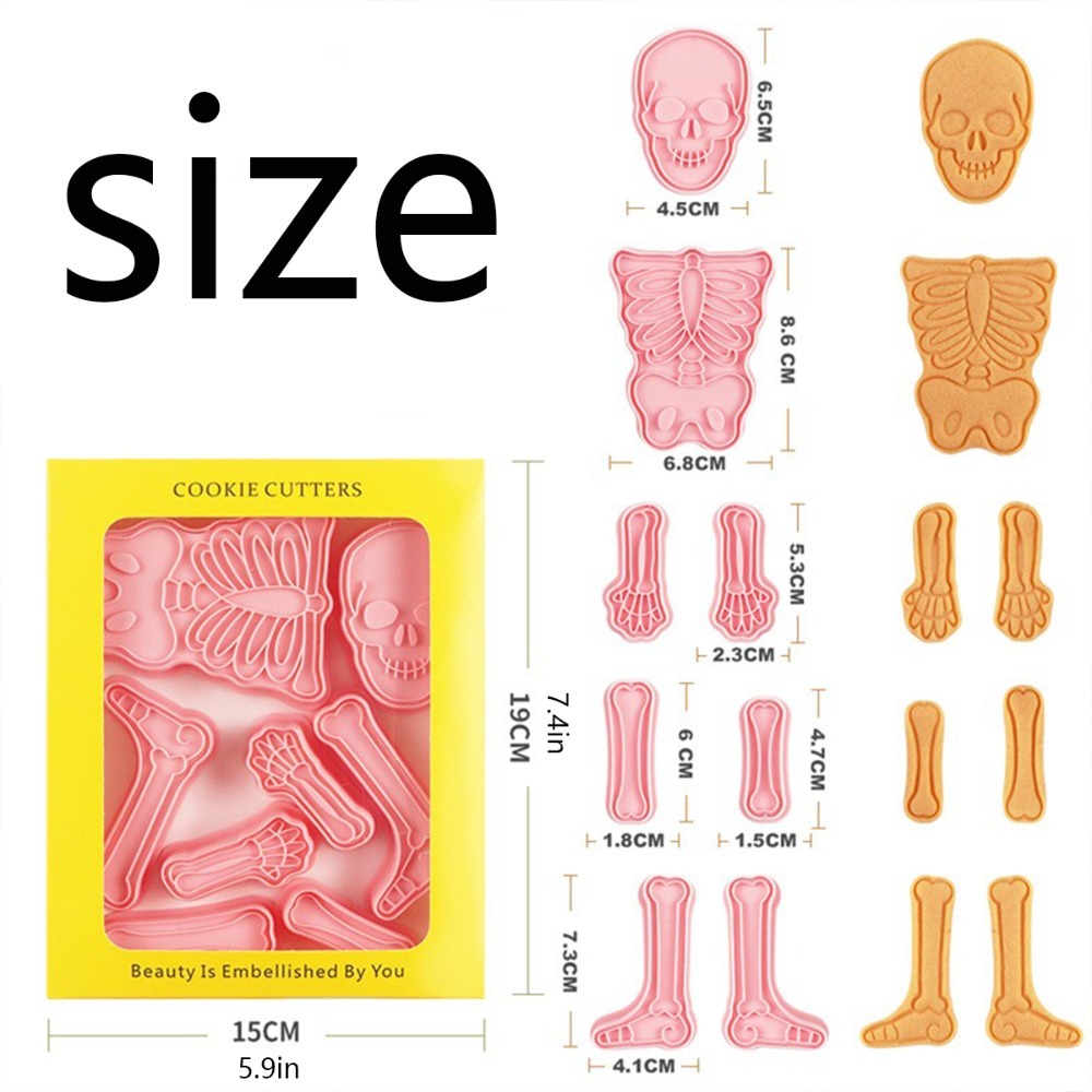 Halloween Puzzle Fondant Biscu - Human Body Puzzle 评论和价格