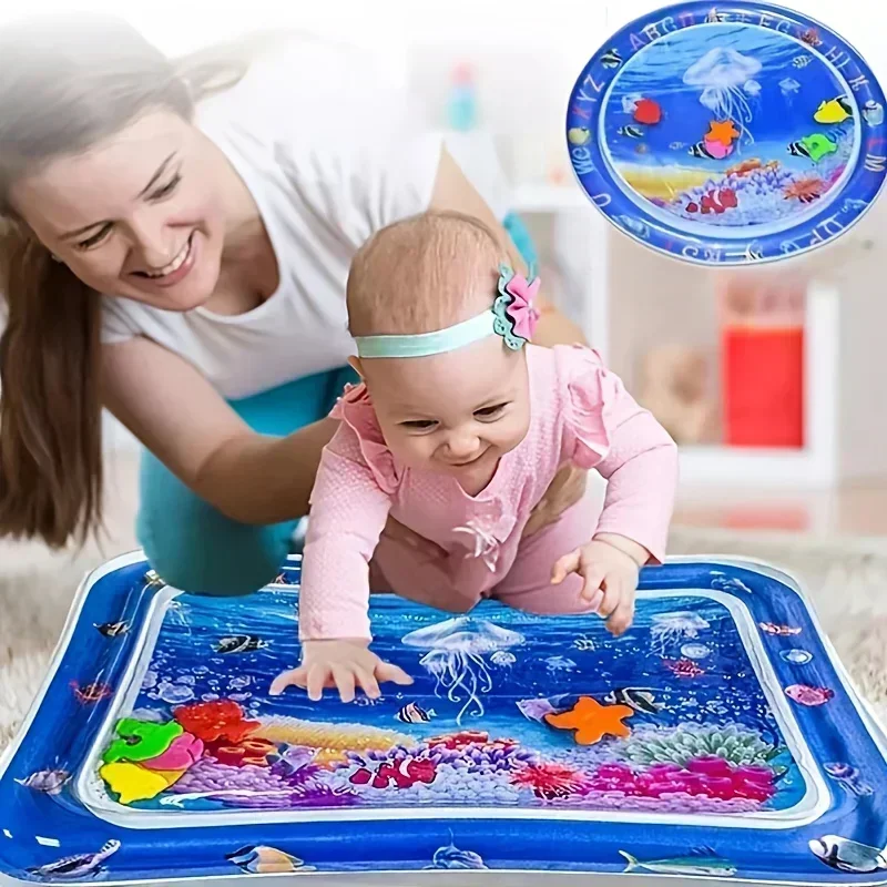 Baby Water Play Mat PVC Inflat - Kids Educational Mat 评论和价格
