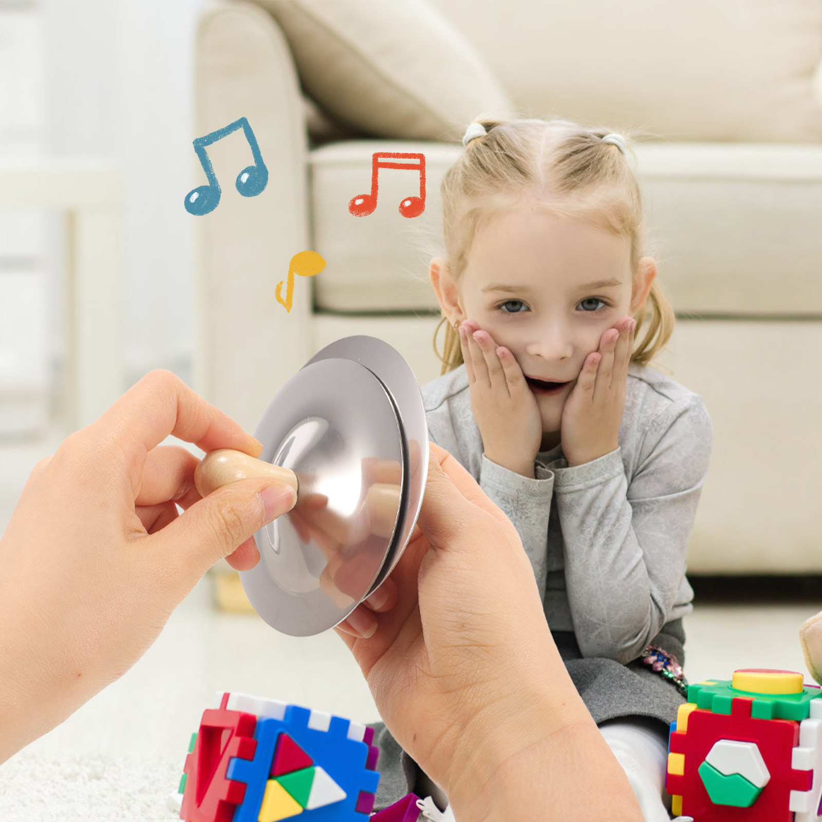 2Pcs Small Finger Cymbals Kids - Kids Education Music 评论和价格