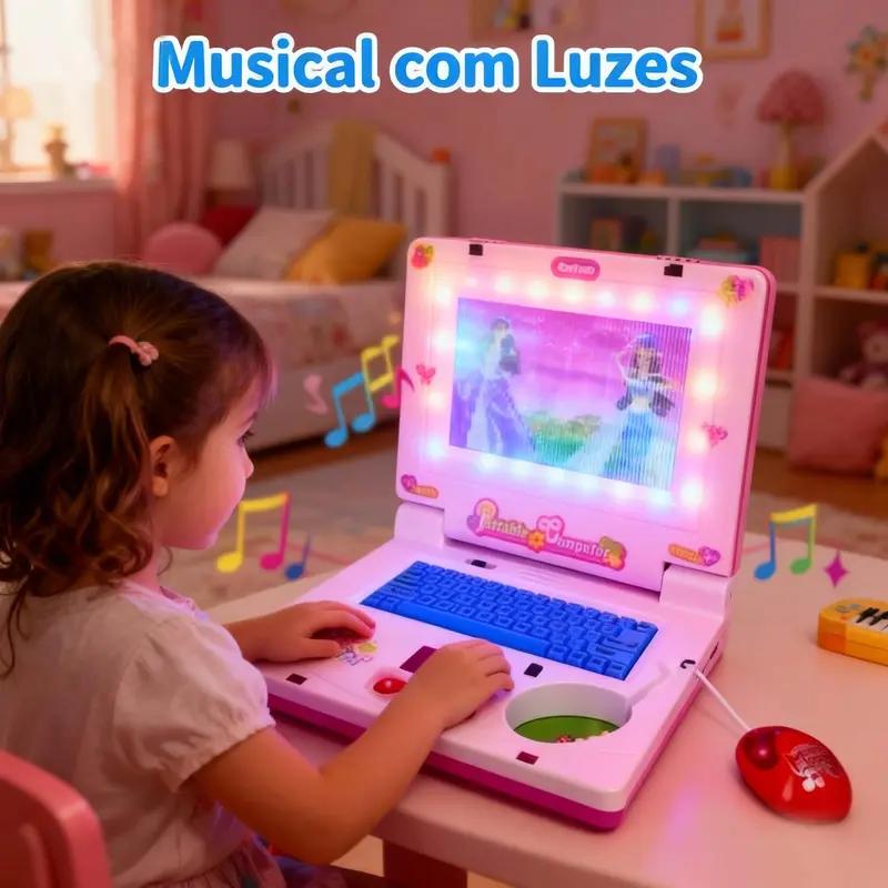 Mini Notebook Musical Toy Lapt - Kids Educational Computer 评论和价格